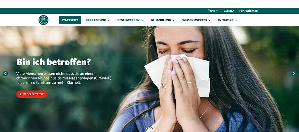 Website Aktiv gegen Nasenpolypen Website Aktiv gegen Nasenpolypen