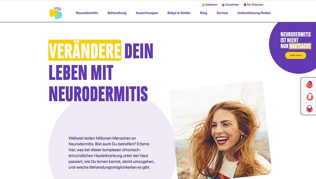 Website Leben mit Neurodermitis Website Leben mit Neurodermitis